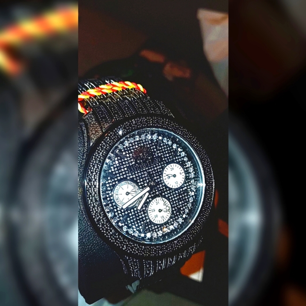 1.5 ct Diamond Mens Watch "LUXURMAN"